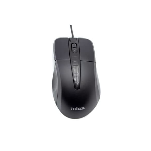 NILOX OPTISK MUS USB 1000DPI, SVART MOUSB1001
