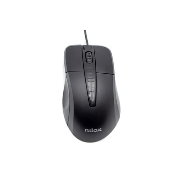 NILOX OPTISK MUS USB 1000DPI, SVART MOUSB1001 Svart