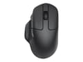 Miniatyrbilde 1 av 2: Keychron M7 - Mus - ergonomisk - optisk - 6 knapper - trådløs, kablet - 2.4 GHz, Bluetooth 5.1, USB-C - USB / USB-C trådløse mottakere - svart