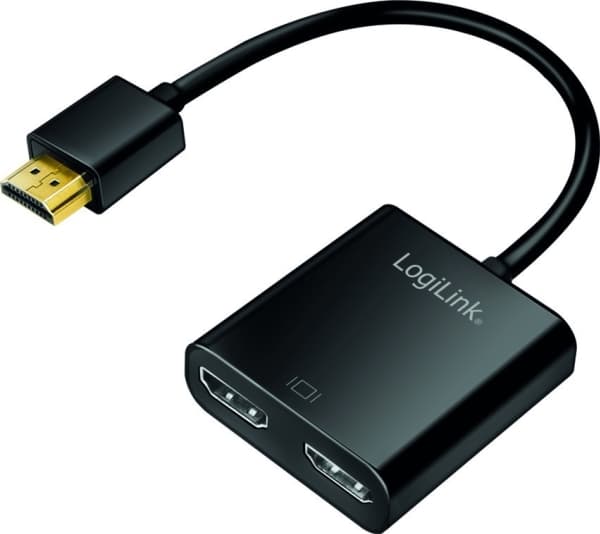 LogiLink HD0061 - HDMI-Splitter 1x2-Port 4K/60 Hz Downscaler
