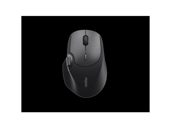 Rapoo MT560, högerhand, Optisk, Trådlös RF + Bluetooth, 3200 DPI, Svart