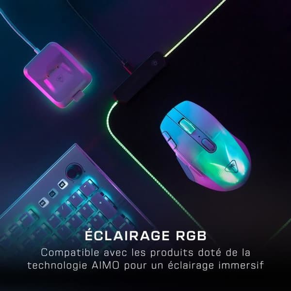 Trådlös spelmus - TURTLE BEACH - Kone XP Air - Med laddstation - Vit