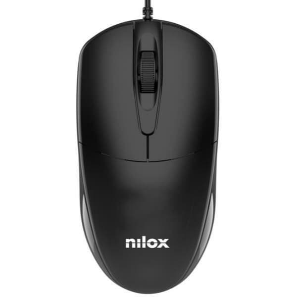 Mus Nilox MOUSB1012 Svart 1200 DPI