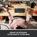 Miniatyrbild 4 av 6: Ergonomisk mus - Trådlös - Logitech - Ergo M575 - Vit