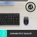 Miniatyrbild 4 av 6: Ergonomisk trådlös mus - Logitech - M190 - Blå