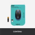 Miniatyrbild 6 av 6: Ergonomisk trådlös mus - Logitech - M190 - Blå