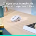 Miniatyrbild 3 av 6: Mus - Trådlös - Logitech - M650 L - Vänsterhänt - Vit