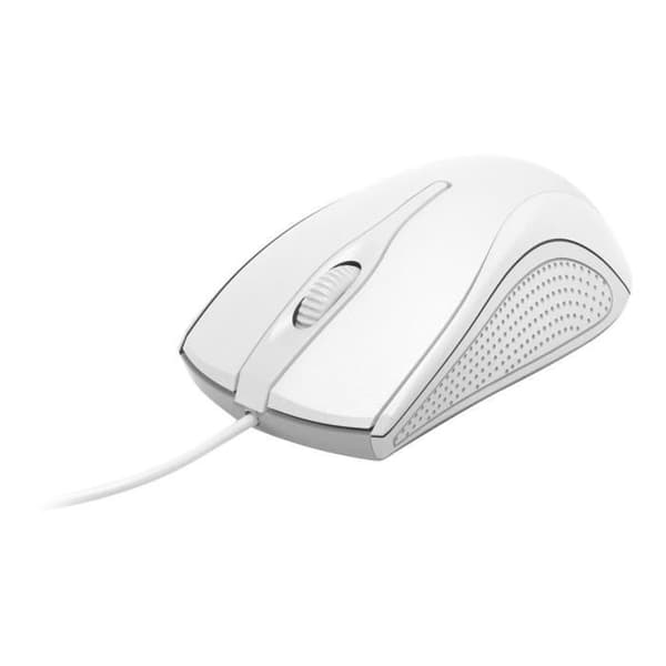 Hama MC-200 optisk mus - 3 knappar - trådbunden - USB - vit