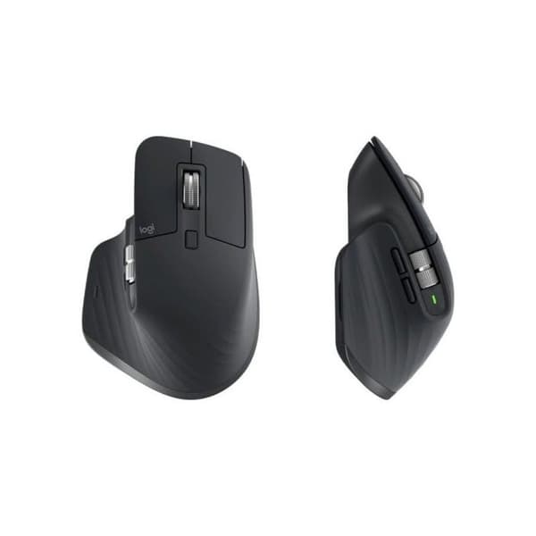 Mus - Logitech - MX Master 3S - Bluetooth - Ergonomisk - 7 knappar - Grafit
