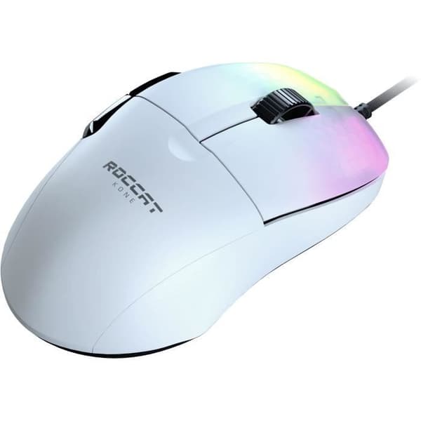 ROCCAT Kone One Pro vit högpresterande ergonomisk spelmus