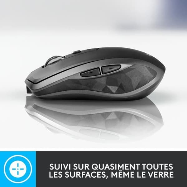 Trådlös mus - LOGITECH - MX Anywhere 2S - Svart