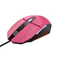 Miniatyrbild 2 av 4: Trust Gaming GXT 109P Felox trådbunden spelmus - 6 programmerbara knappar, 200-6400 DPI, LED-belysning, 150 cm USB-kabel - Rosa