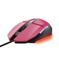 Miniatyrbild 1 av 4: Trust Gaming GXT 109P Felox trådbunden spelmus - 6 programmerbara knappar, 200-6400 DPI, LED-belysning, 150 cm USB-kabel - Rosa