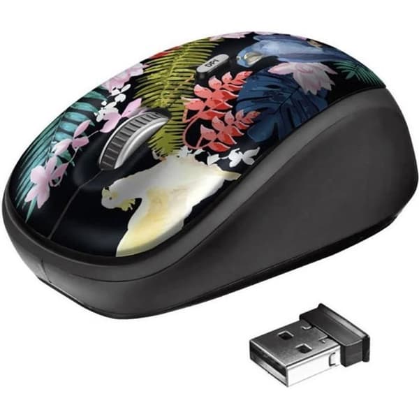Trådlös mus - TRUST - Parrot 23387 - Optisk - 1600 dpi - 4 knappar Multifärg
