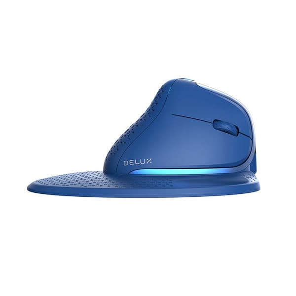 Bezprzewodowa mysz pionowa Delux M618XSD BT+2.4G RGB (next)