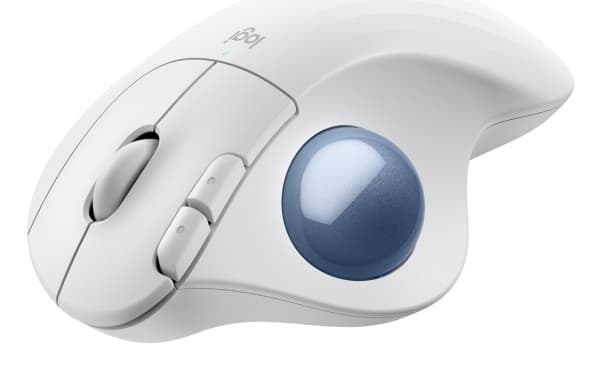 Logitech Ergo Series ERGO M575S - Styrekule - ergonomisk - optisk - 5 knapper - trådløs - Bluetooth, 2.4 GHz - Logitech Logi Bolt USB-mottaker - gula