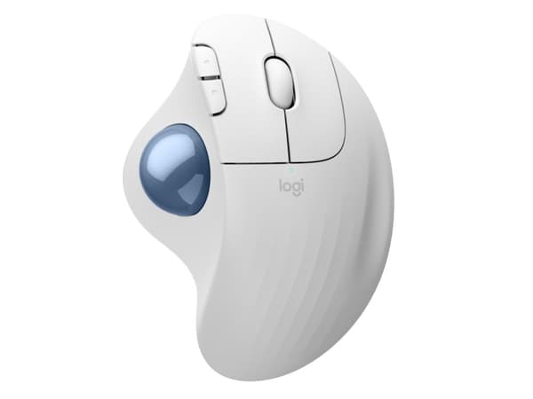 Logitech Ergo Series ERGO M575S - Styrekule - ergonomisk - optisk - 5 knapper - trådløs - Bluetooth, 2.4 GHz - Logitech Logi Bolt USB-mottaker - gula