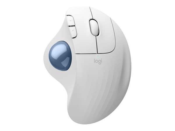 Logitech Ergo Series ERGO M575S - Styrekule - ergonomisk - optisk - 5 knapper - trådløs - Bluetooth, 2.4 GHz - Logitech Logi Bolt USB-mottaker - gula