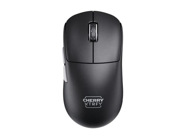CHERRY Xtrfy M68 Pro - Mus - optisk - 5 knappar - trådlös - 2.4 GHz - trådlös USB-mottagare - svart Svart, Silver