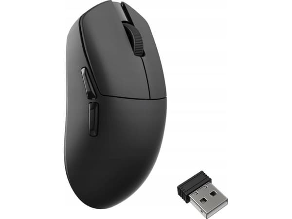Keychron Lemokey G1, Ambidextrous, Optisk, RF Wireless + Bluetooth + USB Type-C, 30000 DPI, Svart