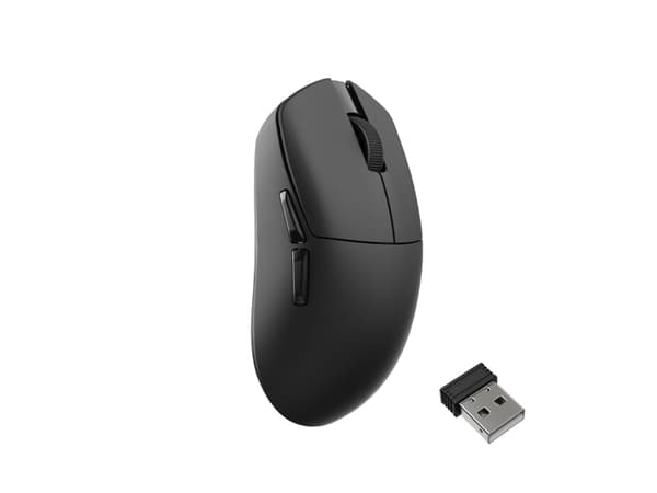 Keychron Lemokey G1, Ambidextrous, Optisk, RF Wireless + Bluetooth + USB Type-C, 30000 DPI, Svart
