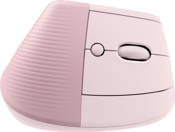 Logitech Lift, Oikeakätinen, Vaakasuuntainen muotoilu, Optinen, RF Wireless + Bluetooth, 4000 DPI, Vaaleanpunainen