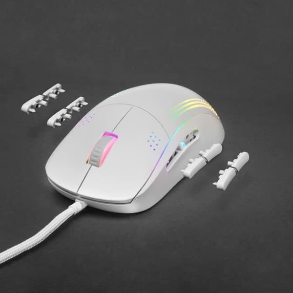 Mars Gaming MMPRO Vit - Ultralätt Ambidextrous Mus - RGB Chroma - 32K DPI Optisk