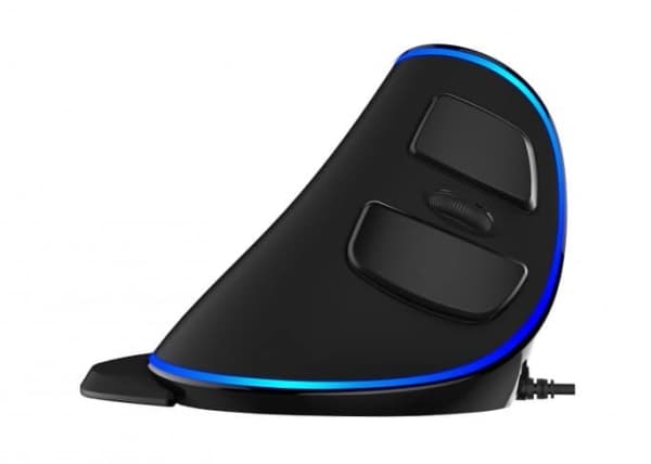 Spire CG-DLM618PL-USB, högerhand, Vertikal design, Optisk, USB Type-A, 1800 DPI, Svart