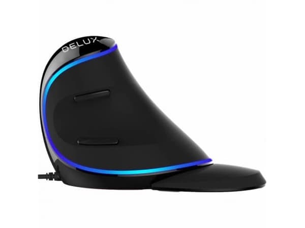 Spire CG-DLM618PL-USB, högerhand, Vertikal design, Optisk, USB Type-A, 1800 DPI, Svart Svart