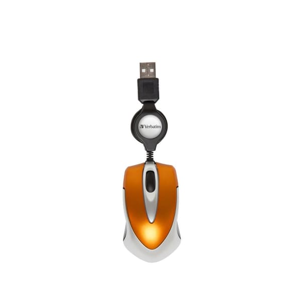 Optisk Mus Verbatim GO MINI TRAVEL Orange