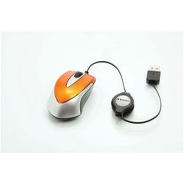 Optisk Mus Verbatim GO MINI TRAVEL Orange