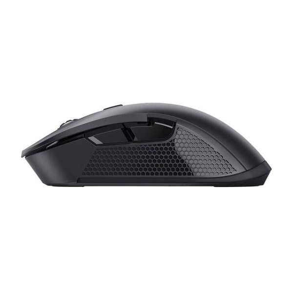 Trust Gaming GXT 923 Ybar uppladdningsbar trådlös spelmus, 200-7200 DPI, 2,4 GHz, 69 % återvunnen plast, RGB – svart