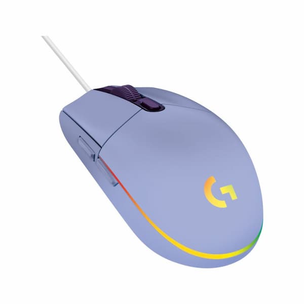 Mus Logitech G203 Lightsync Lila