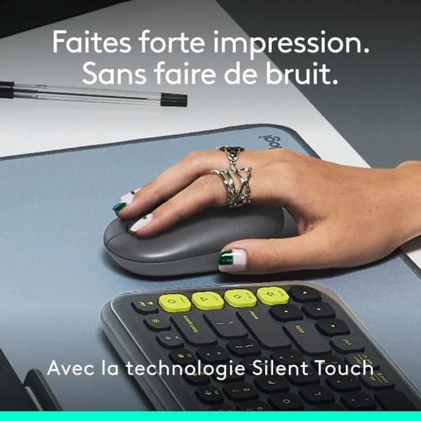 Mus - Trådlös - Logitech - Pop Mouse - Grafit