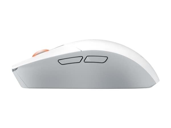 ASUS ROG Strix Impact III Wireless - Mus - høyre- og venstrehåndet - optisk - trådløs - Bluetooth 5.1, 2.4 GHz - USB ROG Omni trådløs mottaker - måne