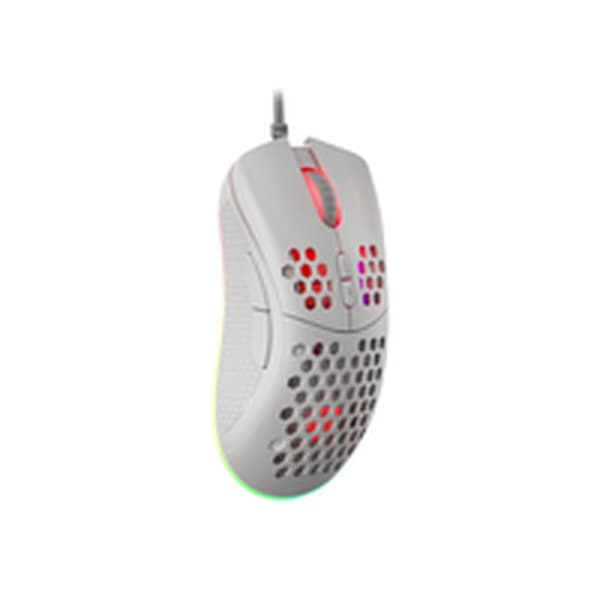 Mus med kabel og optisk sensor Genesis Krypton 555 Hvid 8000 dpi (1 enheder)