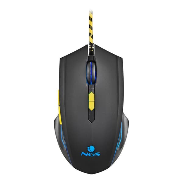 Gaming-mus NGS GMX-123 Sort 3200 DPI (1 enheder) Sort, Gul
