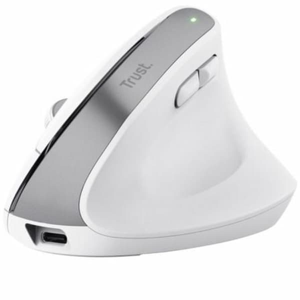 Ergonominen optinen hiiri Trust Bayo+ Valkoinen Valkoinen