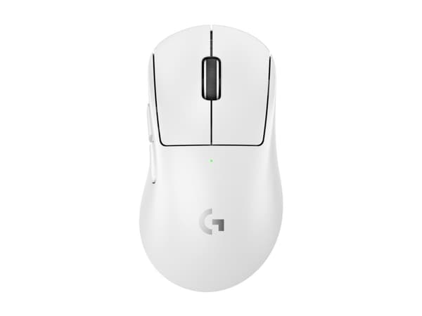 Logitech G PRO X SUPERLIGHT 2 DEX - Mus - ergonomisk - høyrehendt - optisk - 5 knapper - trådløs, kablet - 2.4 GHz, USB - hvit