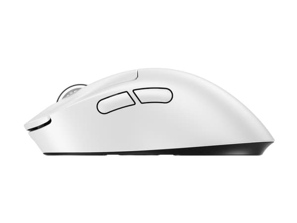 Logitech G PRO X SUPERLIGHT 2 DEX - Mus - ergonomisk - høyrehendt - optisk - 5 knapper - trådløs, kablet - 2.4 GHz, USB - hvit