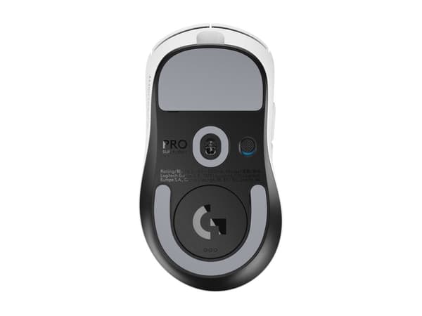 Logitech G PRO X SUPERLIGHT 2 DEX - Mus - ergonomisk - høyrehendt - optisk - 5 knapper - trådløs, kablet - 2.4 GHz, USB - hvit
