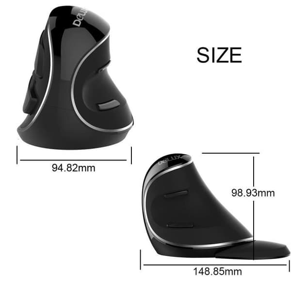 Trådlös vertikal ergonomisk trådlös mus Vertikal ergonomisk lasermus med ny förpackning