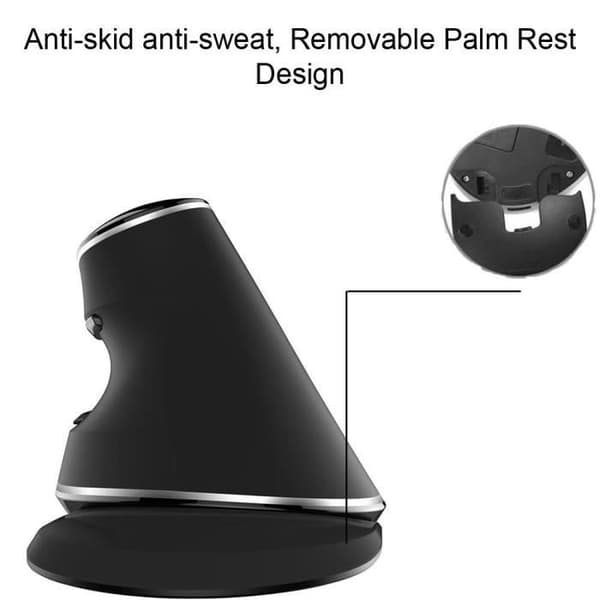 Trådlös vertikal ergonomisk trådlös mus Vertikal ergonomisk lasermus med ny förpackning