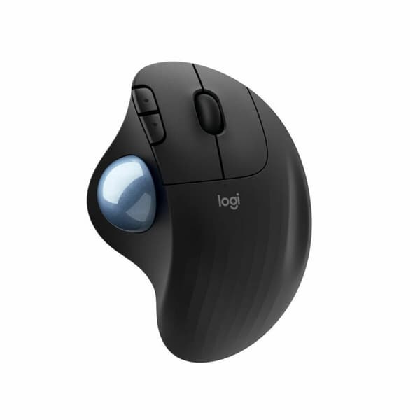Ergonominen optinen hiiri Logitech Ergo M575 Musta Grafiitinharmaa Yksivärinen