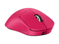 Miniatyrbilde 2 av 5: Logitech G PRO X SUPERLIGHT 2 DEX - Mus - ergonomisk - høyrehendt - optisk - 5 knapper - trådløs, kablet - 2.4 GHz, USB - rosa