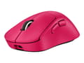 Miniatyrbilde 1 av 5: Logitech G PRO X SUPERLIGHT 2 DEX - Mus - ergonomisk - høyrehendt - optisk - 5 knapper - trådløs, kablet - 2.4 GHz, USB - rosa