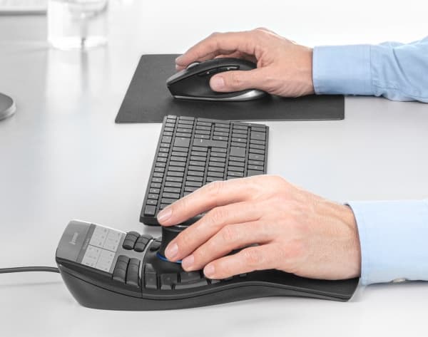 3Dconnexion SpaceMouse Enterprise Kit 2, Ambidextrous, 6DoF, RF Wireless + USB Type-A, Black
