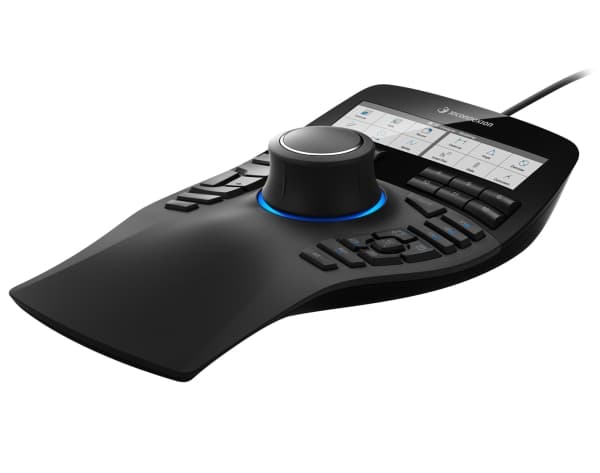 3Dconnexion SpaceMouse Enterprise Kit 2, Ambidextrous, 6DoF, RF Wireless + USB Type-A, Black