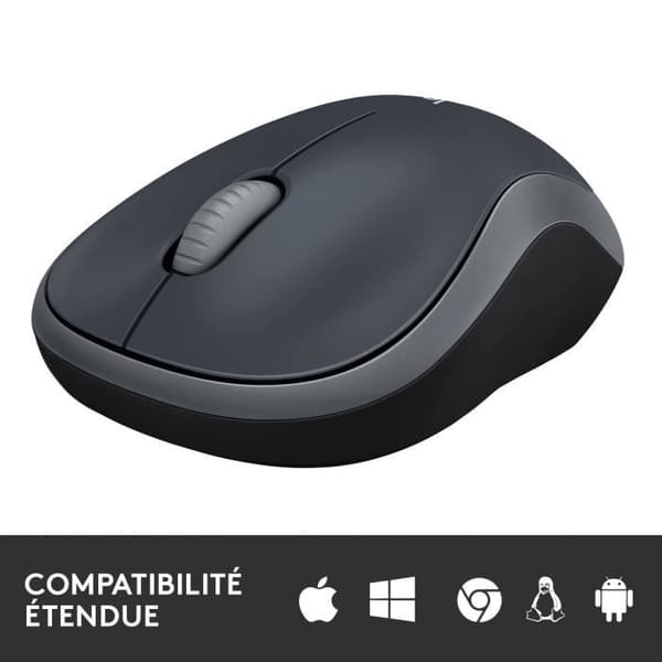 Logitech M185 Mus - ambidextrous kompakt trådlös mus