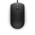 Miniatyrbild 2 av 4: DELL MS116 Optisk Mus - USB - 2 Knappar - Svart - Kabel - 1000 dpi - Hjul med broms